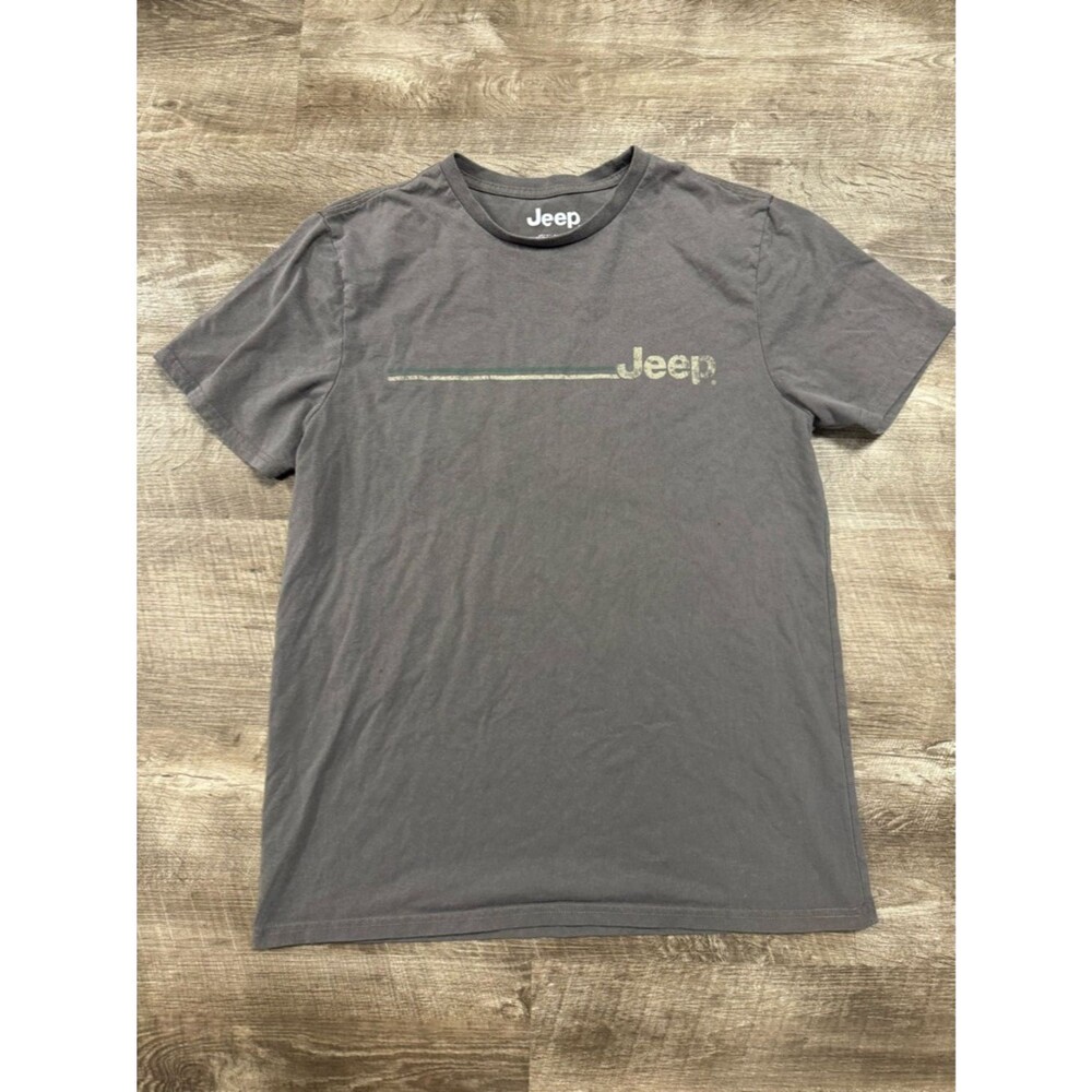 JEEP Grey Jeep Wrangler Print T-Shirt Size Medium